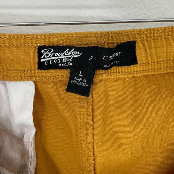 Brooklyn Cloth Men's Shorts Yellow Gold Elastic Tie Waist Large Japanese - Picture 5 of 7